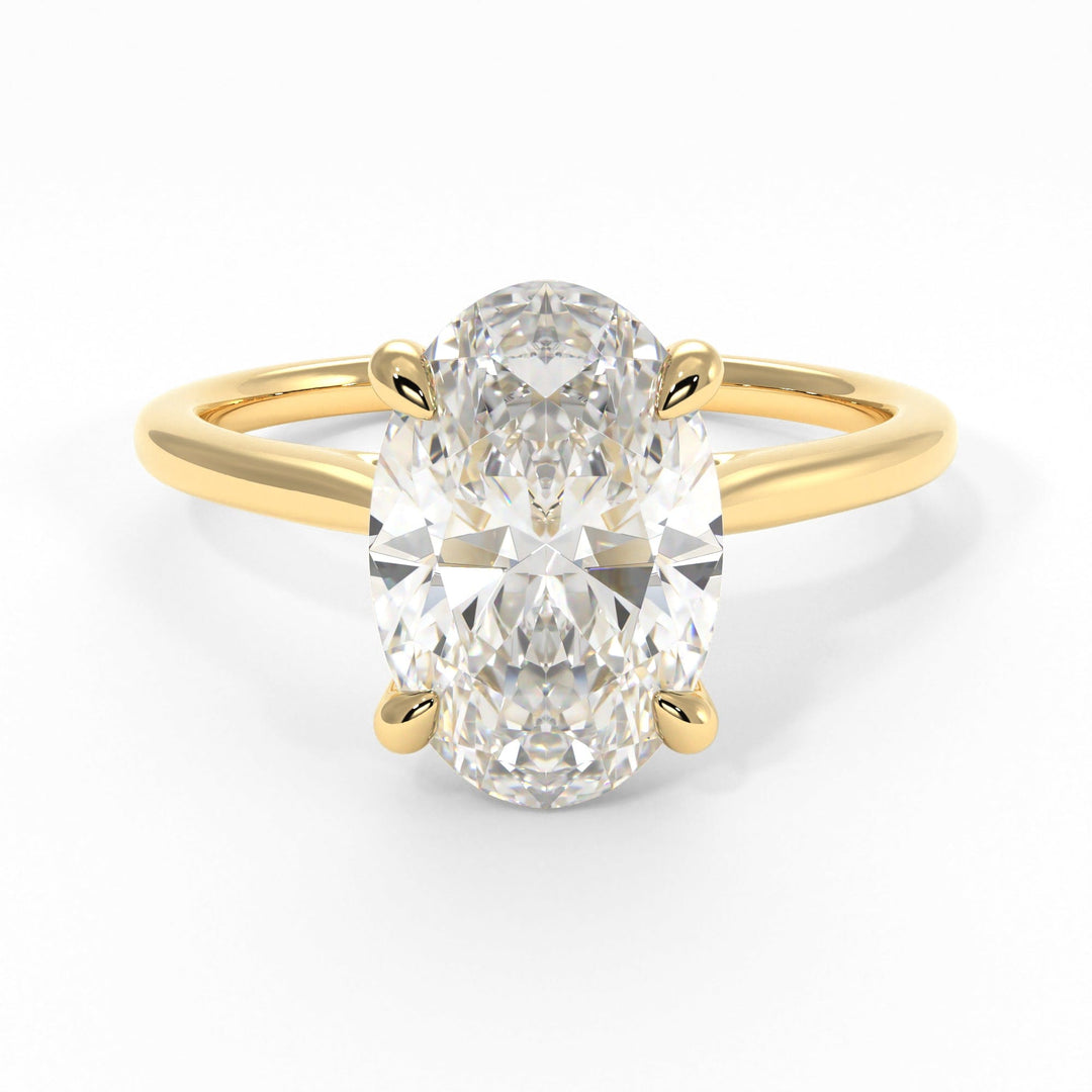 AGI Design Chloe Oval Lab Created Diamond Engagement Ring