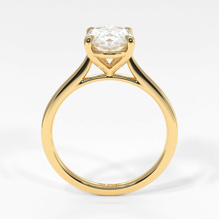 AGI Design Chloe Oval Lab Created Diamond Engagement Ring