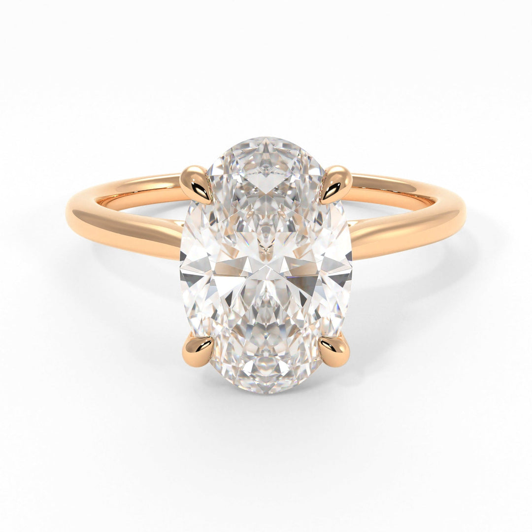 AGI Design Chloe Oval Lab Created Diamond Engagement Ring