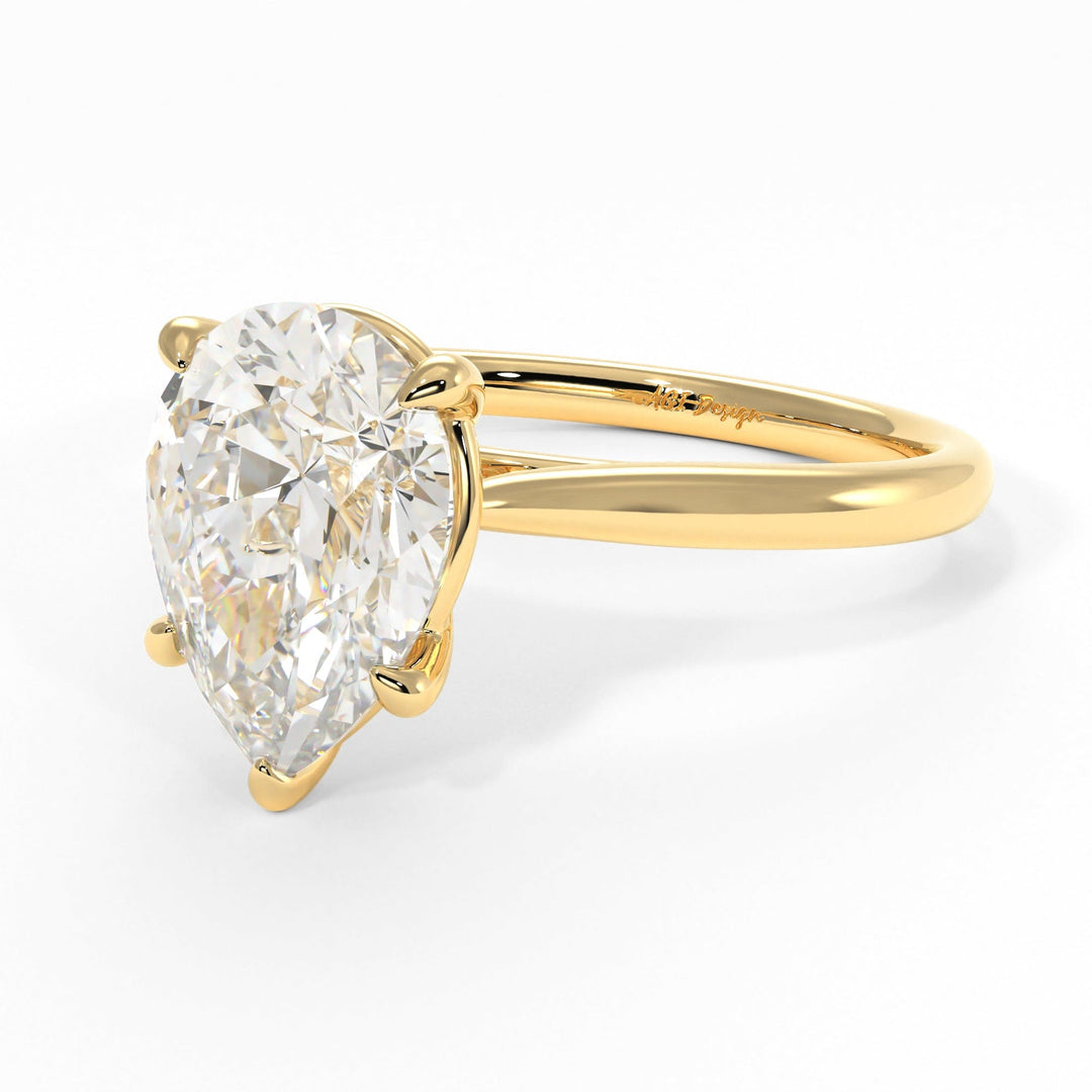 AGI Design Chloe Pear Shape Lab Created Diamond Engagement Ring