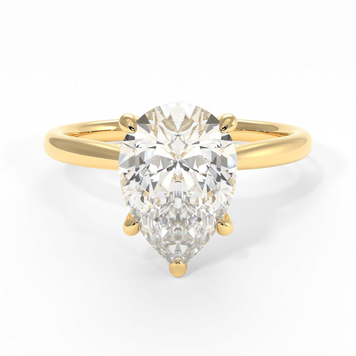AGI Design Chloe Pear Shape Lab Created Diamond Engagement Ring