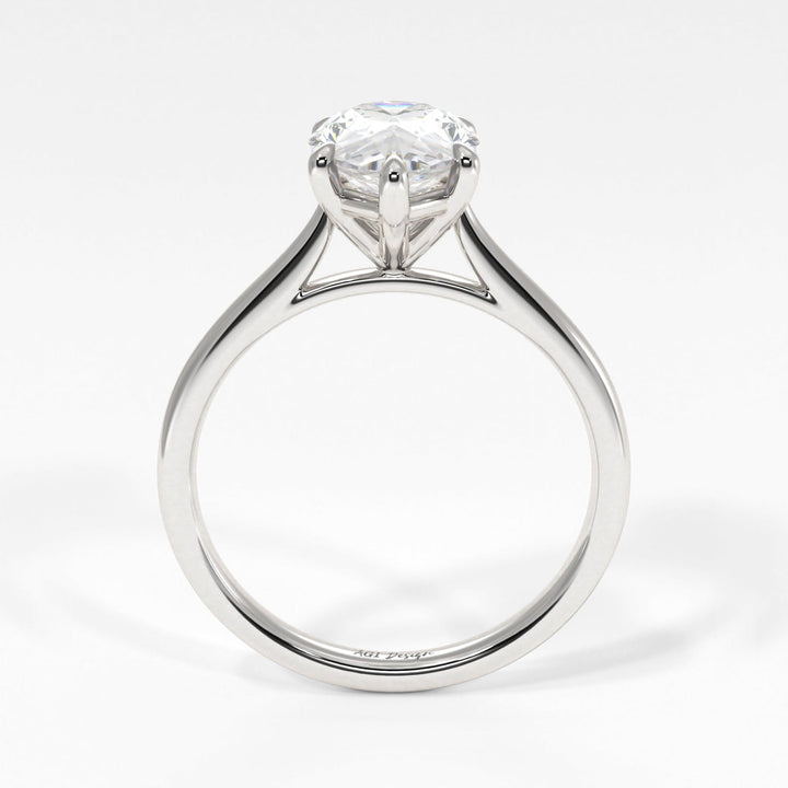 AGI Design Chloe Pear Shape Lab Created Diamond Engagement Ring