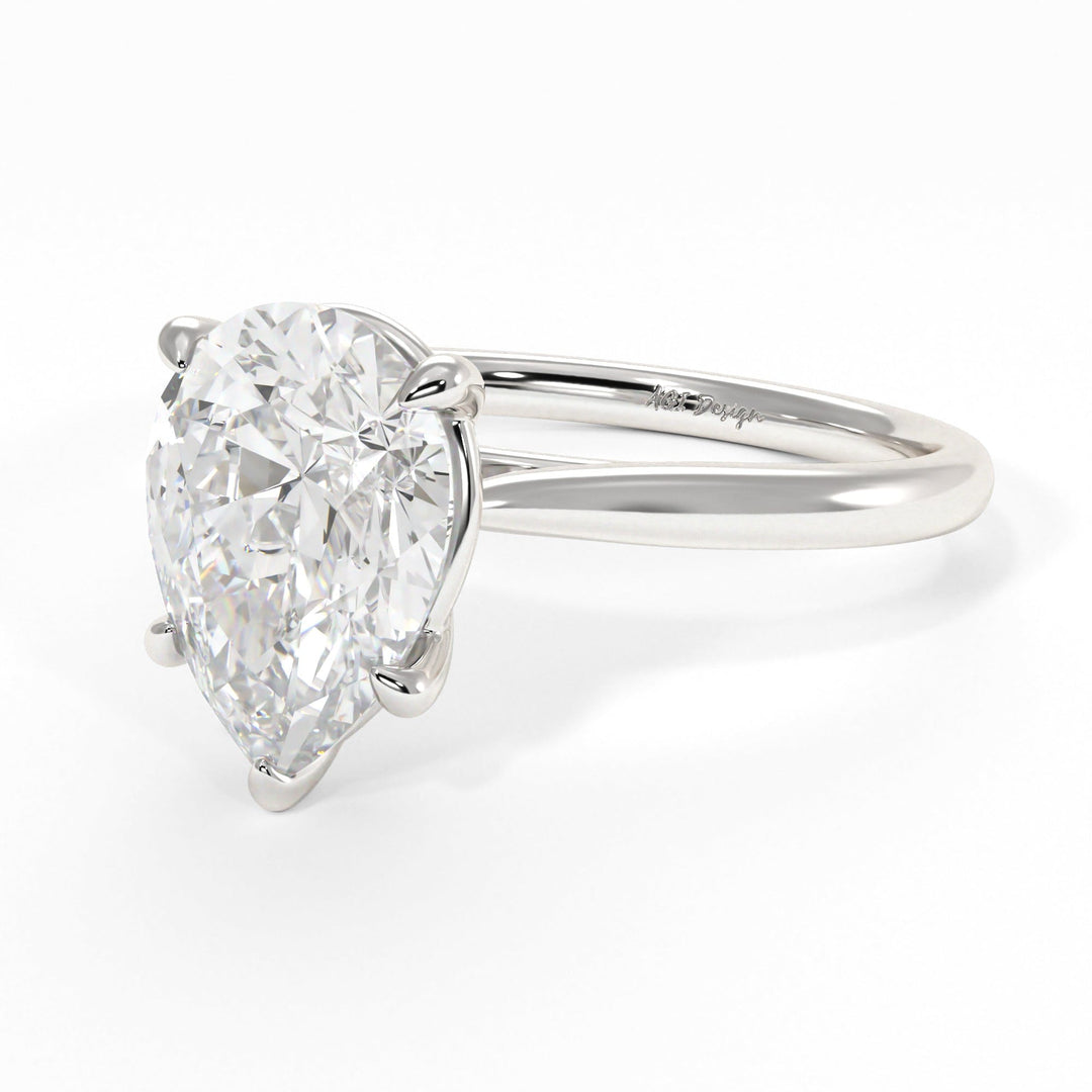 AGI Design Chloe Pear Shape Lab Created Diamond Engagement Ring