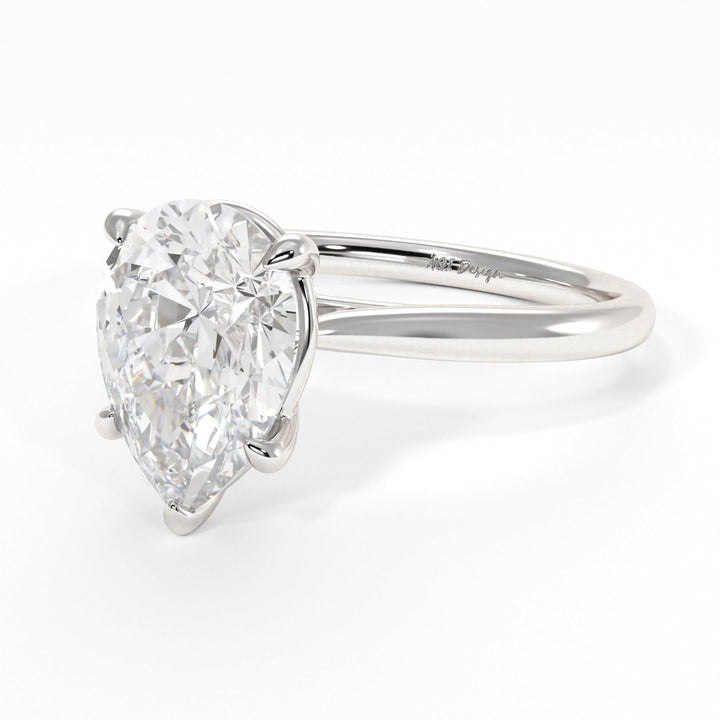 AGI Design Chloe Pear Shape Lab Created Diamond Engagement Ring