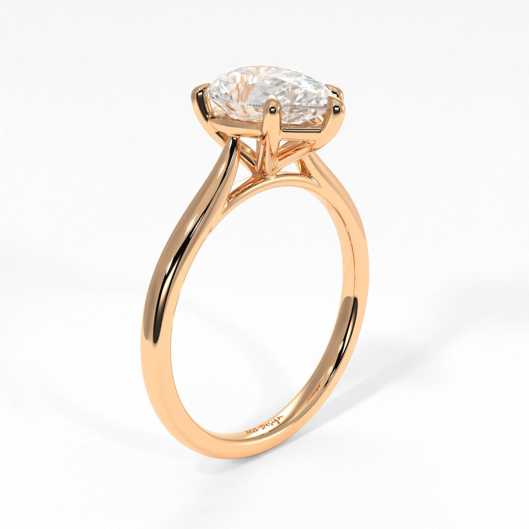 AGI Design Chloe Pear Shape Lab Created Diamond Engagement Ring