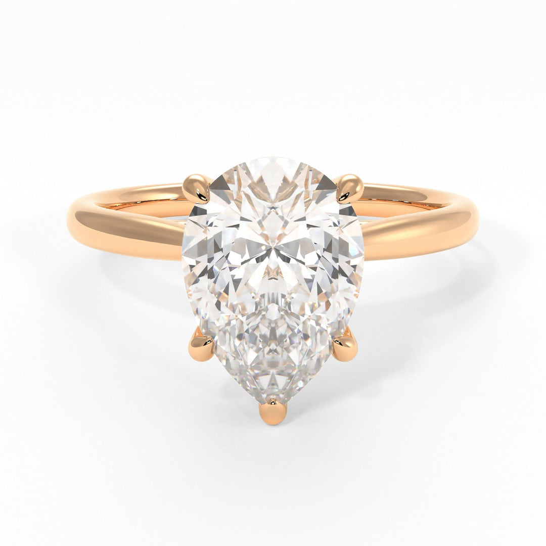 AGI Design Chloe Pear Shape Lab Created Diamond Engagement Ring