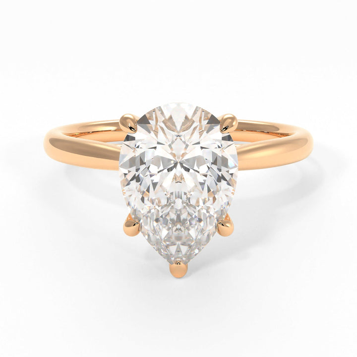 AGI Design Chloe Pear Shape Lab Created Diamond Engagement Ring