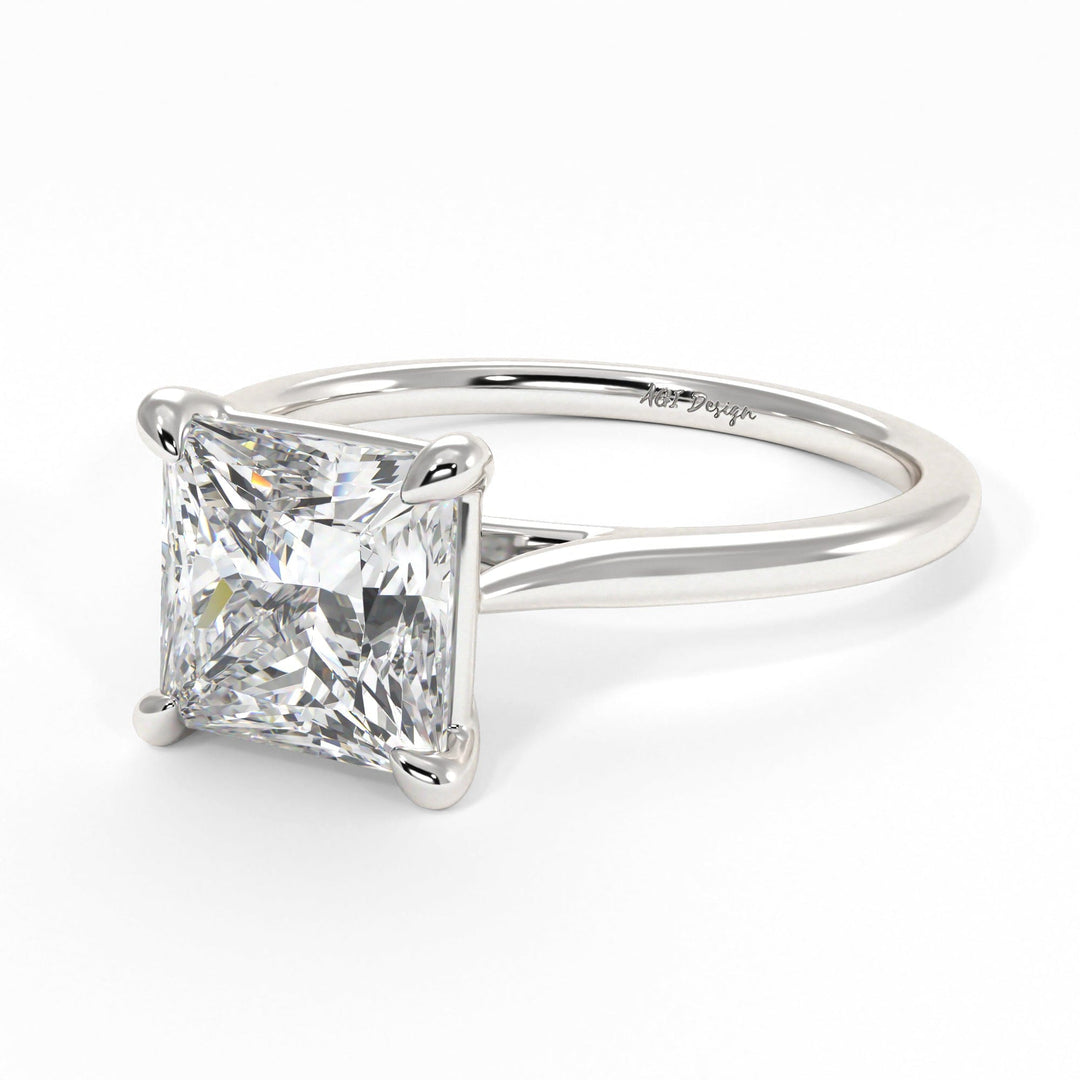 AGI Design Chloe Princess Cut Lab Created Diamond Engagement Ring