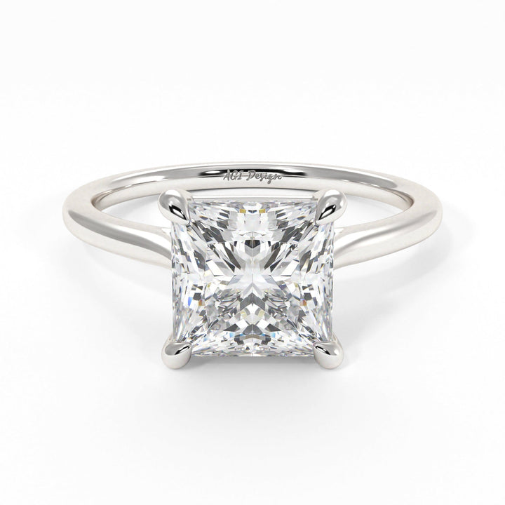 AGI Design Chloe Princess Cut Lab Created Diamond Engagement Ring