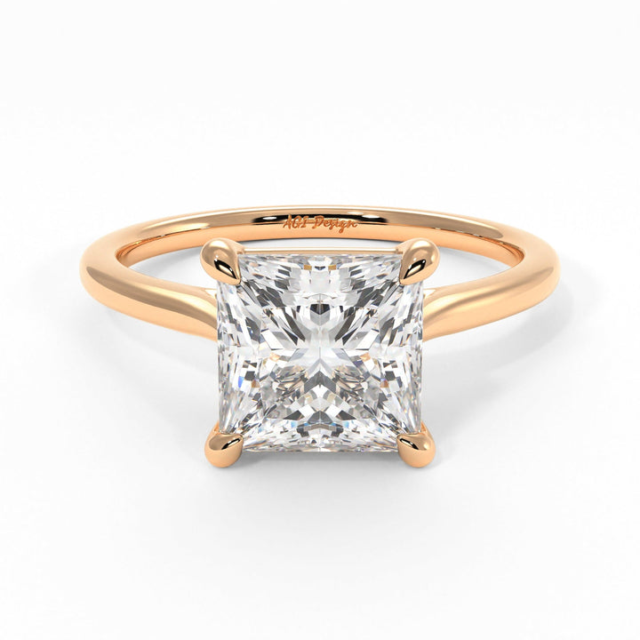 AGI Design Chloe Princess Cut Lab Created Diamond Engagement Ring