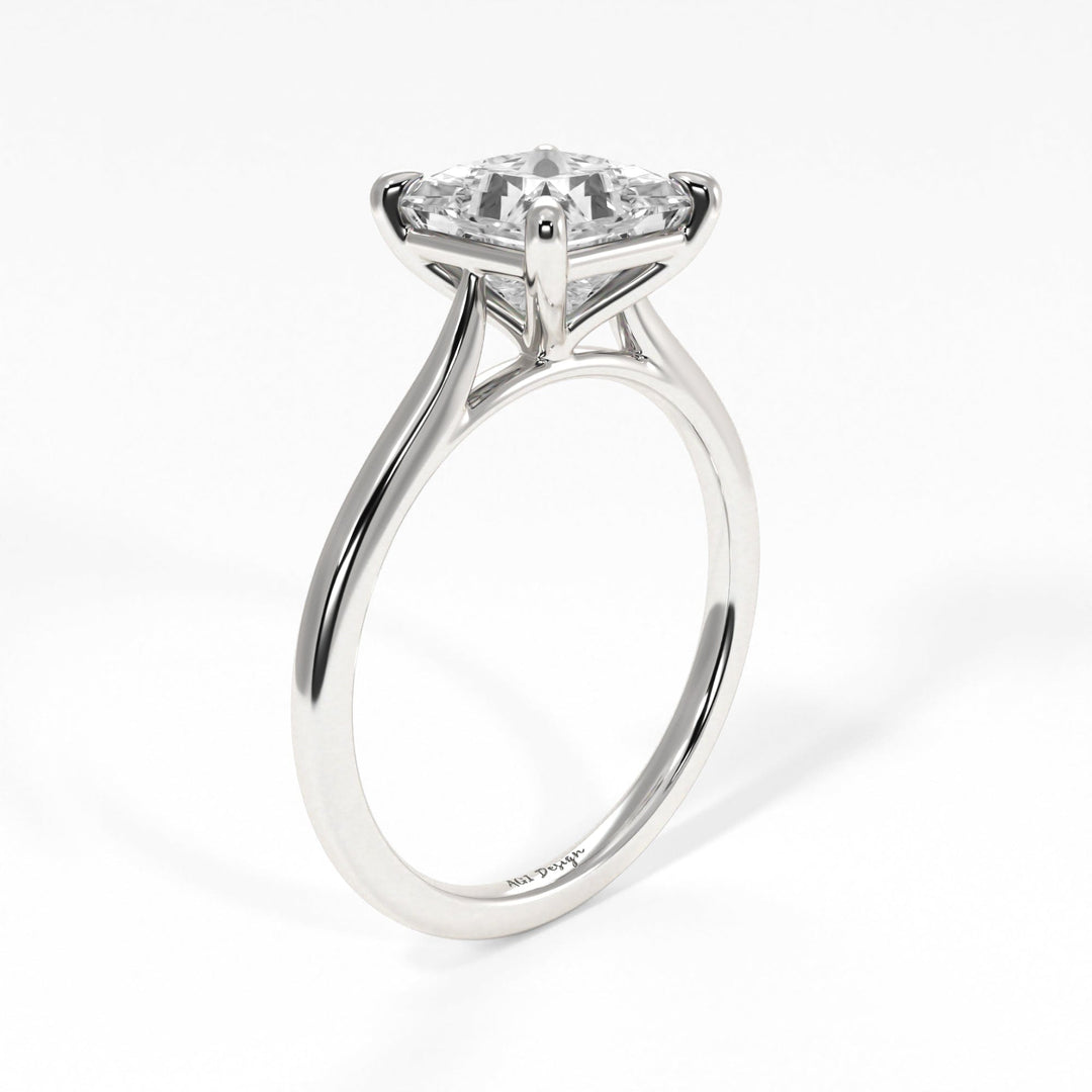 AGI Design Chloe Princess Cut Lab Created Diamond Engagement Ring