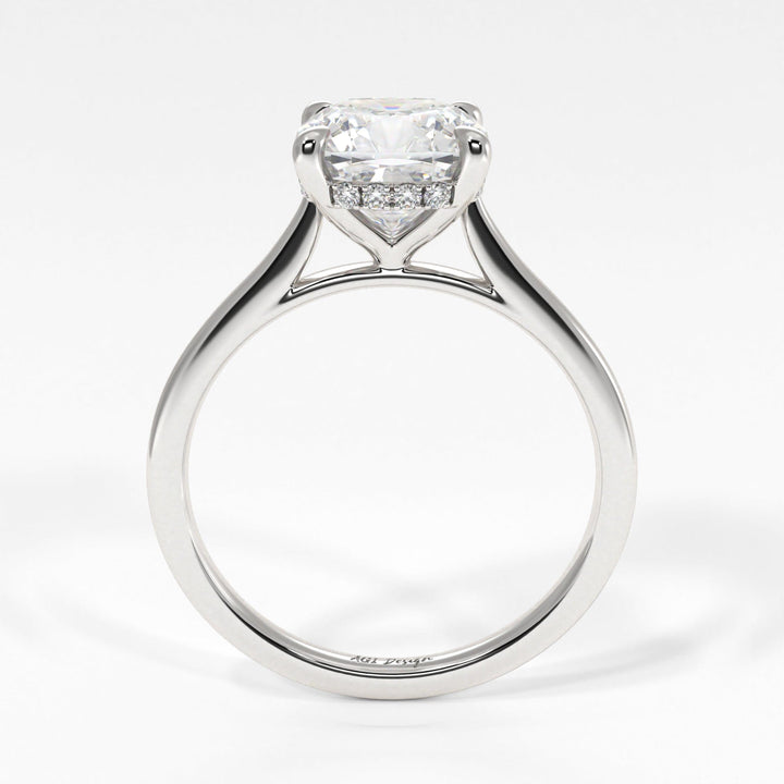 AGI Design Claire Cushion Cut Lab Created Diamond Engagement Ring