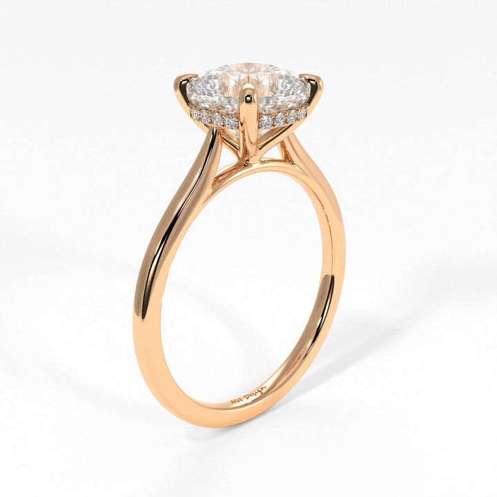 AGI Design Claire Cushion Cut Lab Created Diamond Engagement Ring