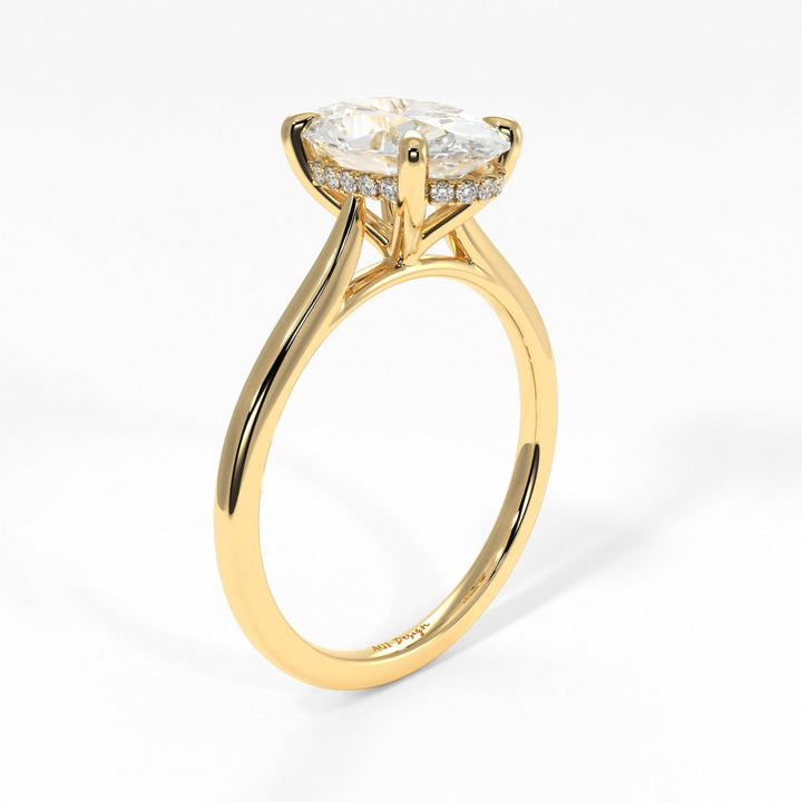 AGI Design Claire Oval Lab Created Diamond Engagement Ring