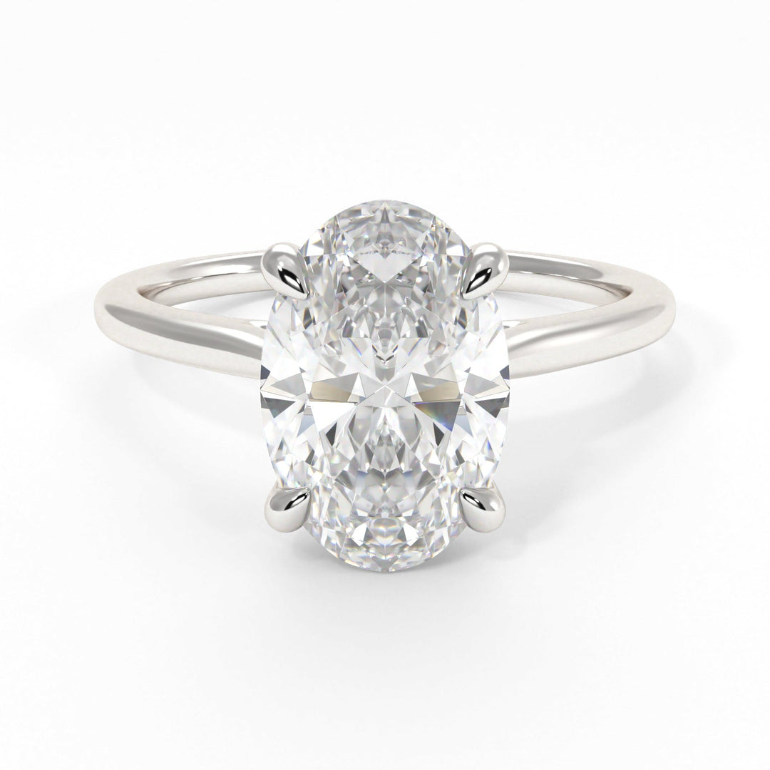 AGI Design Claire Oval Lab Created Diamond Engagement Ring