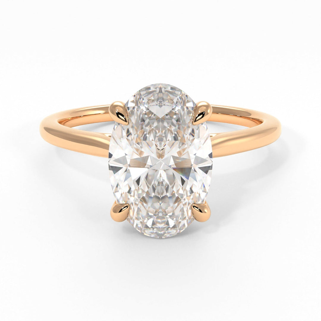 AGI Design Claire Oval Lab Created Diamond Engagement Ring