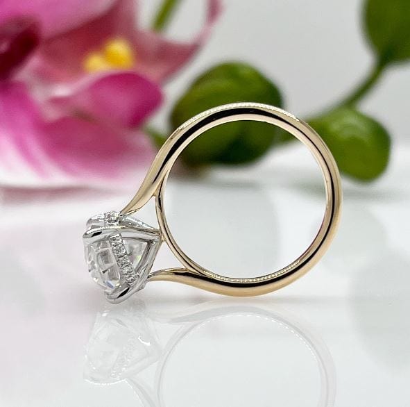 AGI Design Claire Oval Lab Created Diamond Engagement Ring