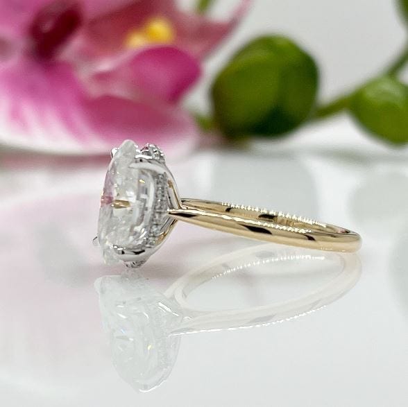 AGI Design Claire Oval Lab Created Diamond Engagement Ring