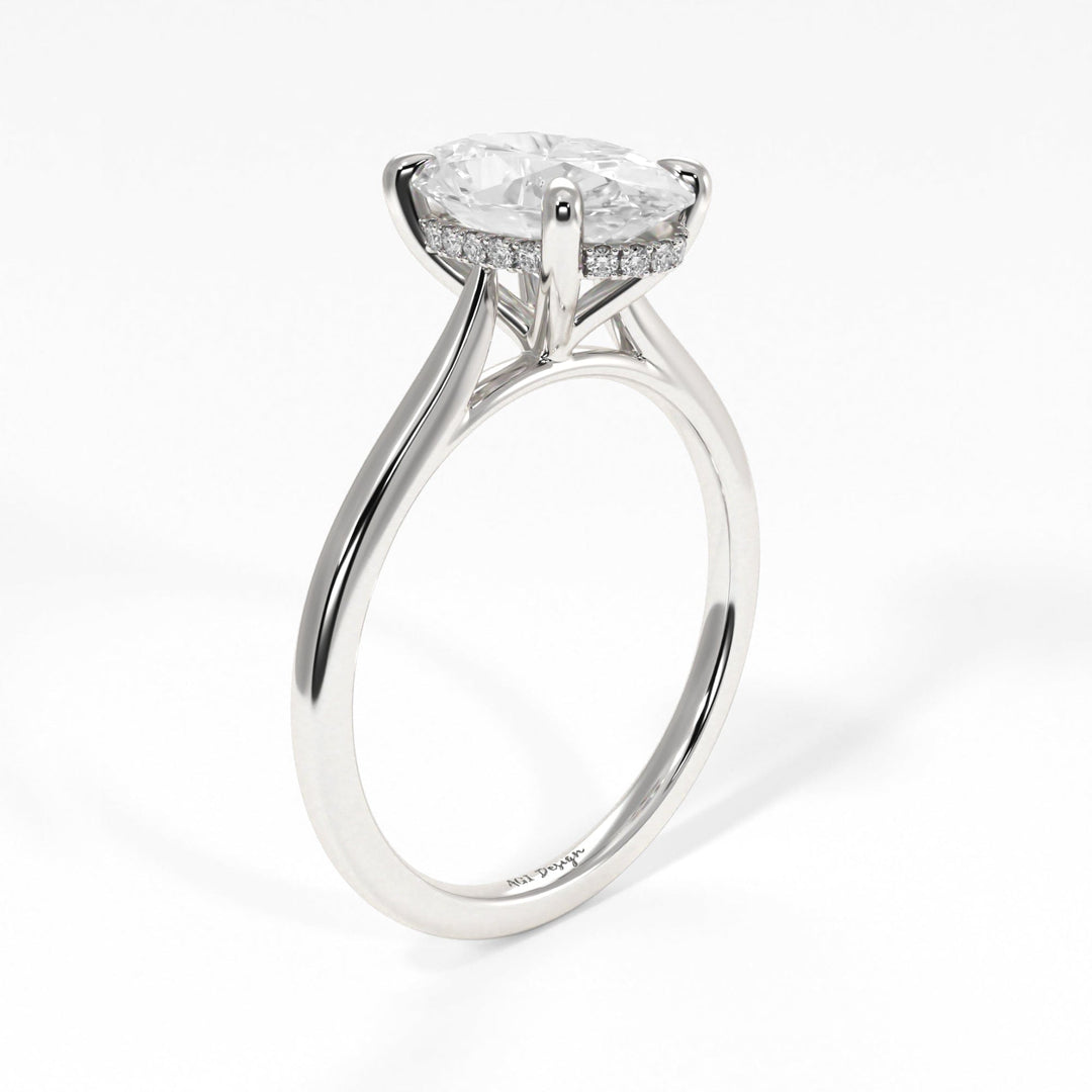 AGI Design Claire Oval Lab Created Diamond Engagement Ring