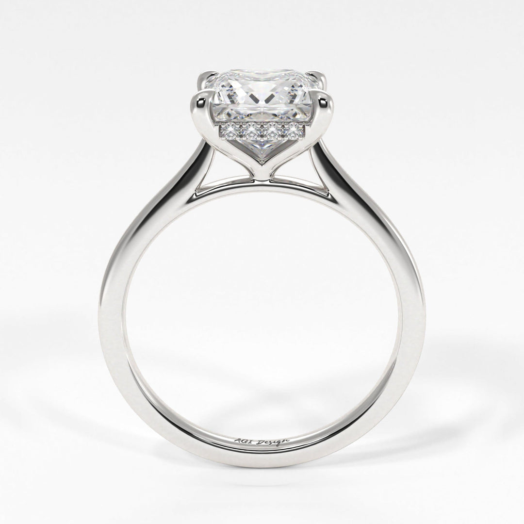 AGI Design Claire Princess Cut Lab Created Diamond Engagement Ring