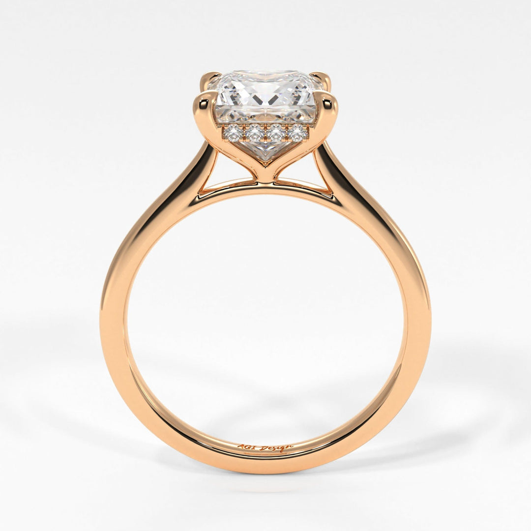 AGI Design Claire Princess Cut Lab Created Diamond Engagement Ring
