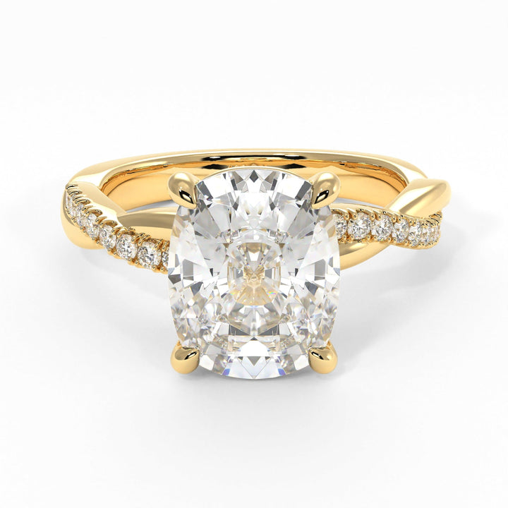 AGI Design Claudia Elongated Cushion Cut Lab Created Diamond Engagement Ring