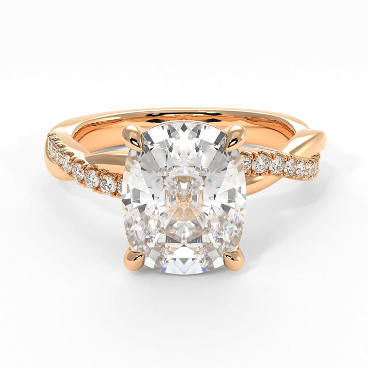 AGI Design Claudia Elongated Cushion Cut Lab Created Diamond Engagement Ring