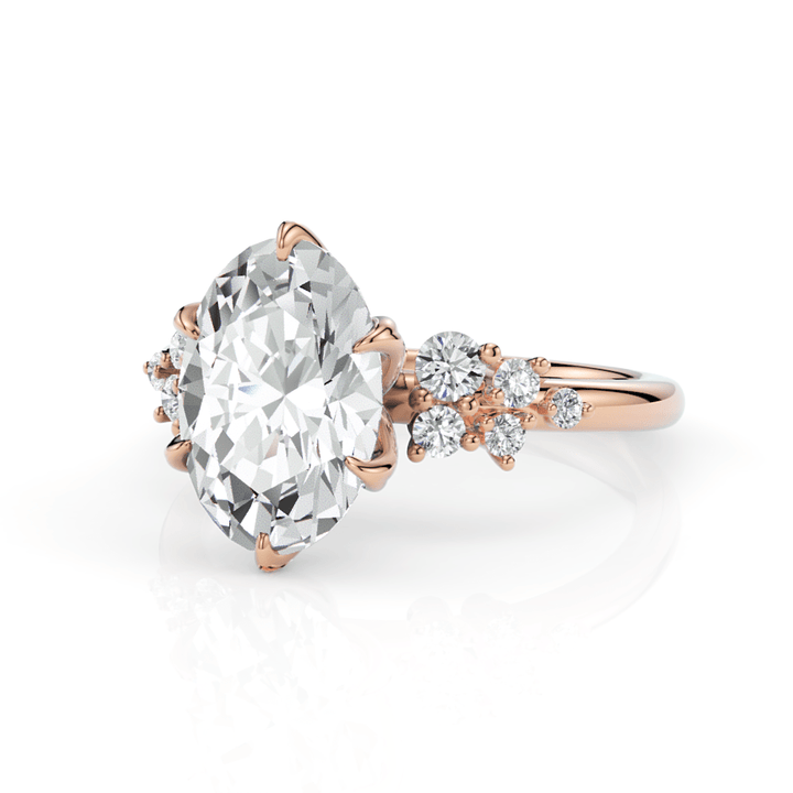 AGIDesignShop Cynthia Oval Moissanite Engagement Ring