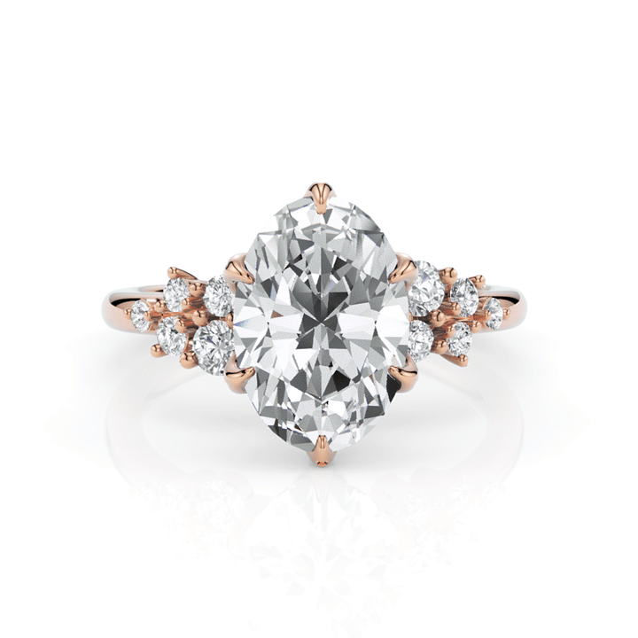 AGIDesignShop Cynthia Oval Moissanite Engagement Ring