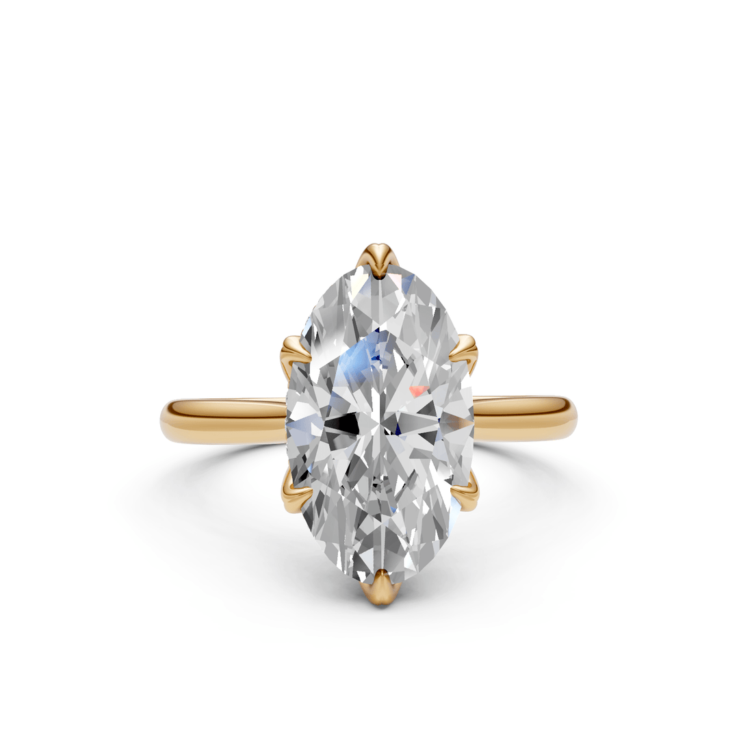 AGI Design Dahlia Oval Lab Created Diamond Engagement Ring