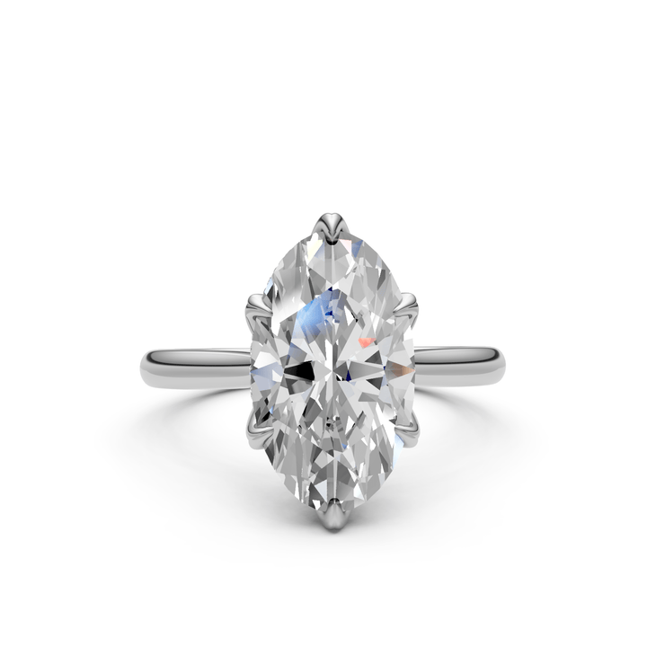 AGI Design Dahlia Oval Lab Created Diamond Engagement Ring