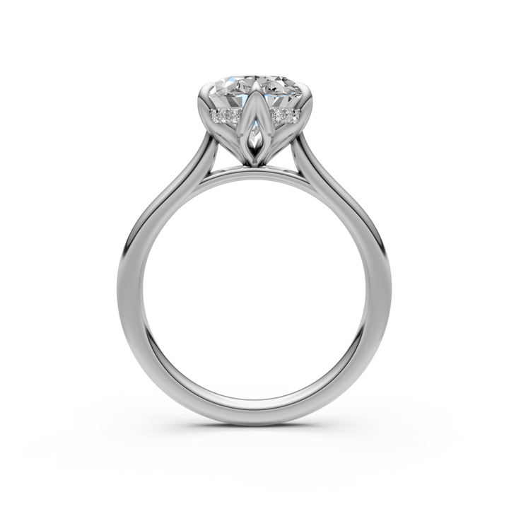AGI Design Dahlia Oval Lab Created Diamond Engagement Ring