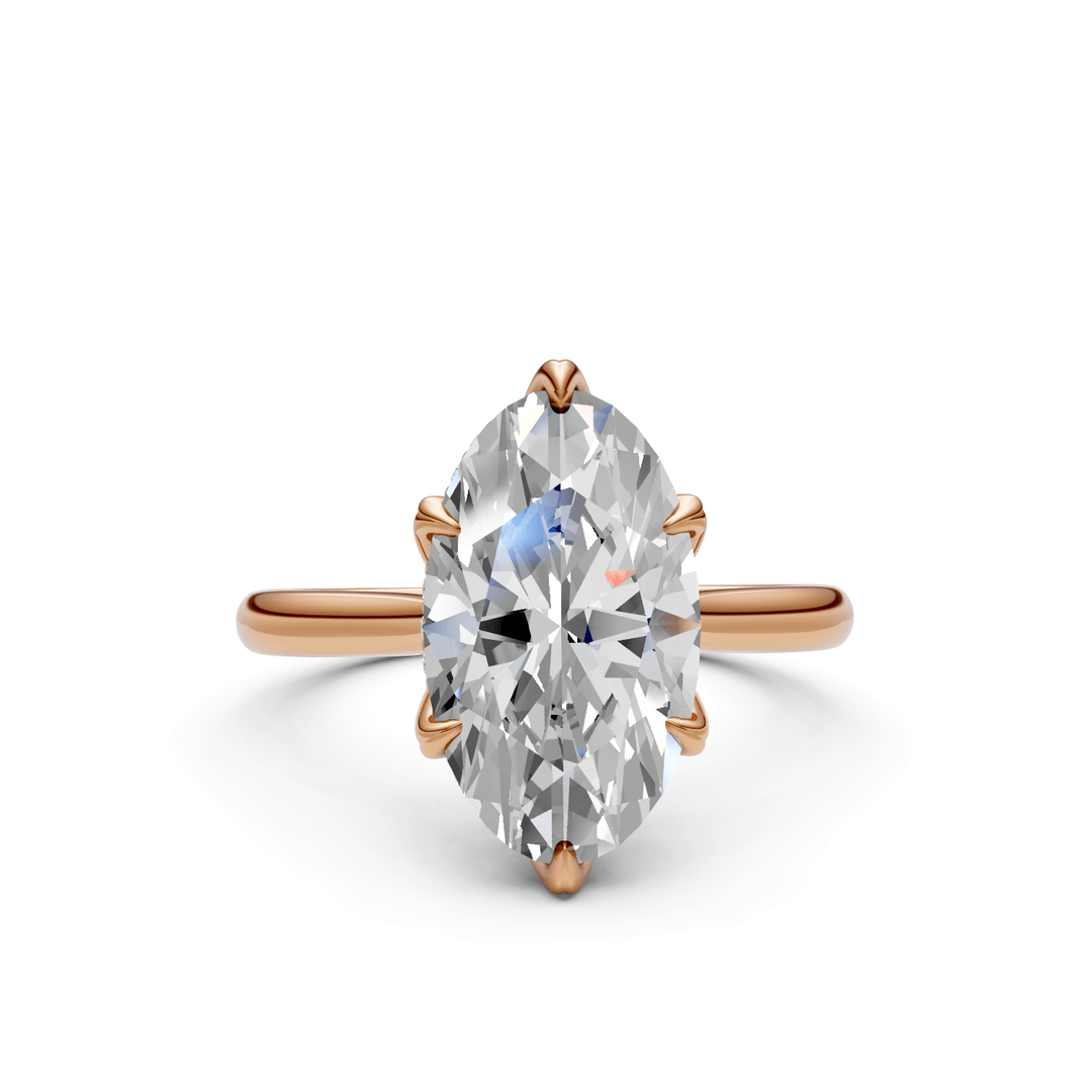 AGI Design Dahlia Oval Lab Created Diamond Engagement Ring
