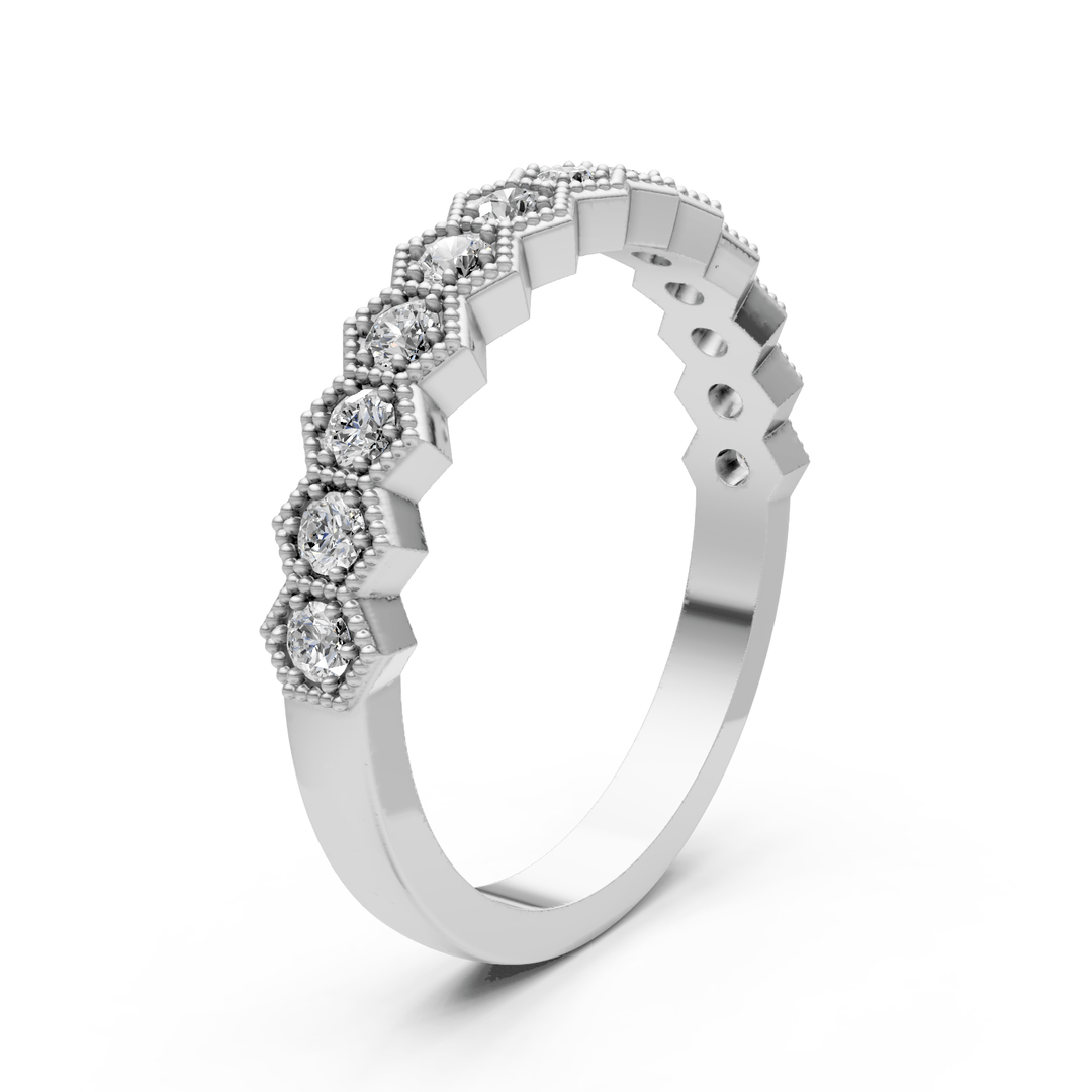 AGIDesignShop Dorina Lab-Created Diamonds Wedding Band