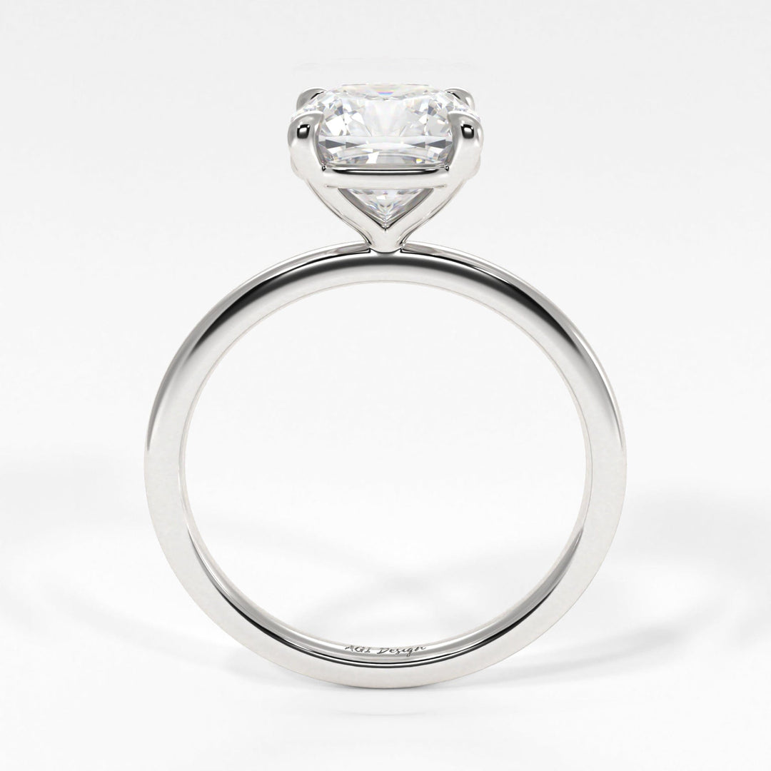 AGI Design Eden Cushion Cut Lab Created Diamond Engagement Ring