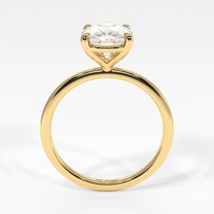 AGI Design Eden Elongated Cushion Cut Lab Created Diamond Engagement Ring