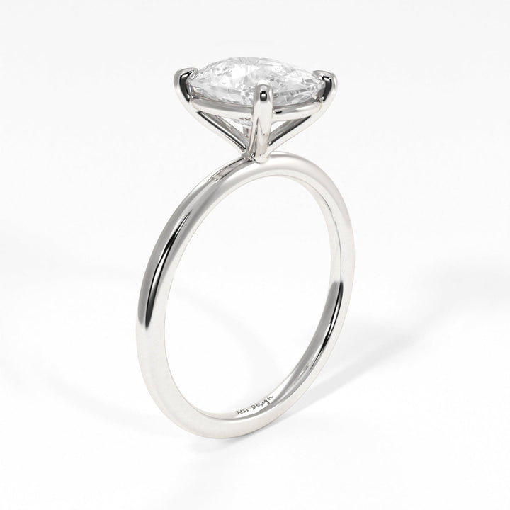 AGI Design Eden Elongated Cushion Cut Lab Created Diamond Engagement Ring