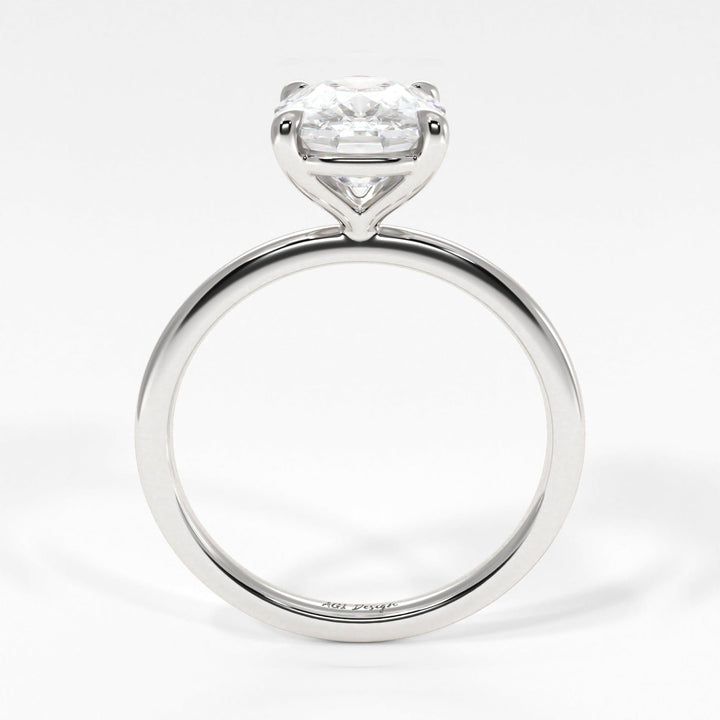 AGI Design Eden Elongated Cushion Cut Lab Created Diamond Engagement Ring