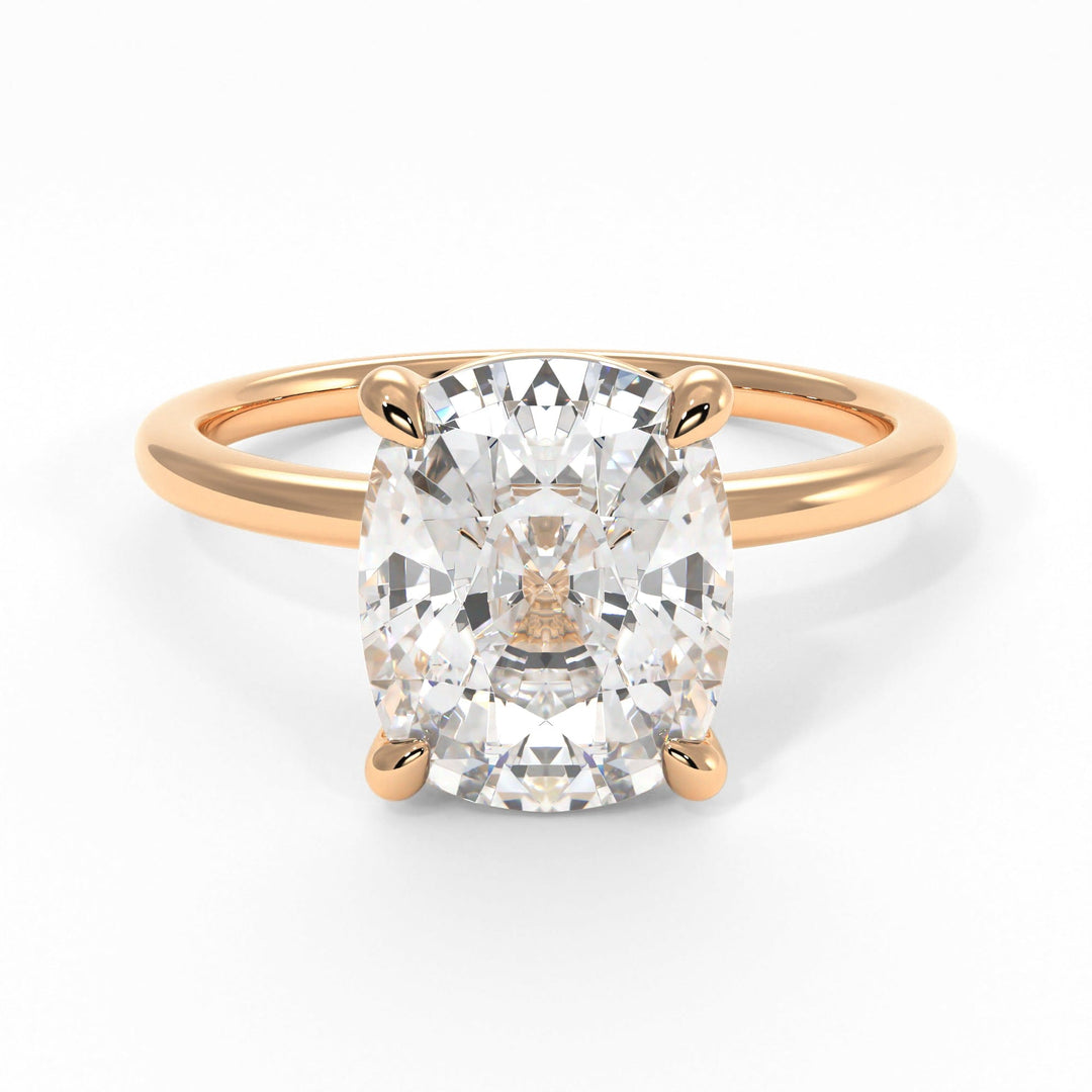 AGI Design Eden Elongated Cushion Cut Lab Created Diamond Engagement Ring