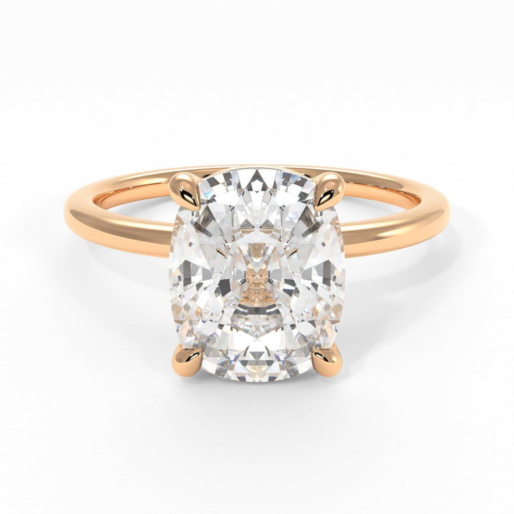 AGI Design Eden Elongated Cushion Cut Lab Created Diamond Engagement Ring