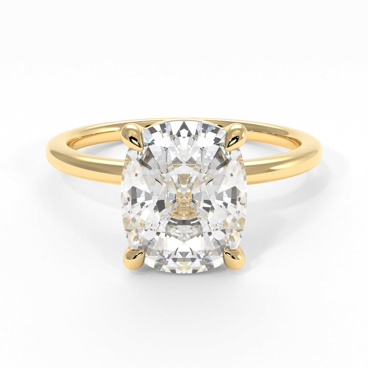 AGI Design Eden Elongated Cushion Cut Lab Created Diamond Engagement Ring