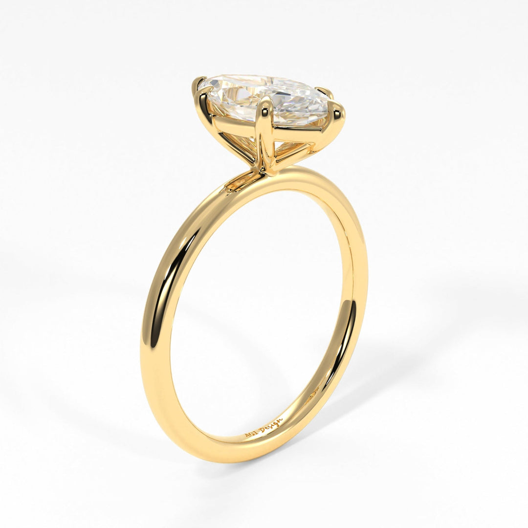 AGI Design Eden Marquise Lab Created Diamond Engagement Ring