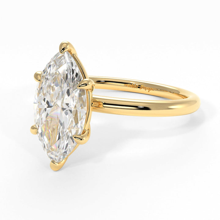 AGI Design Eden Marquise Lab Created Diamond Engagement Ring