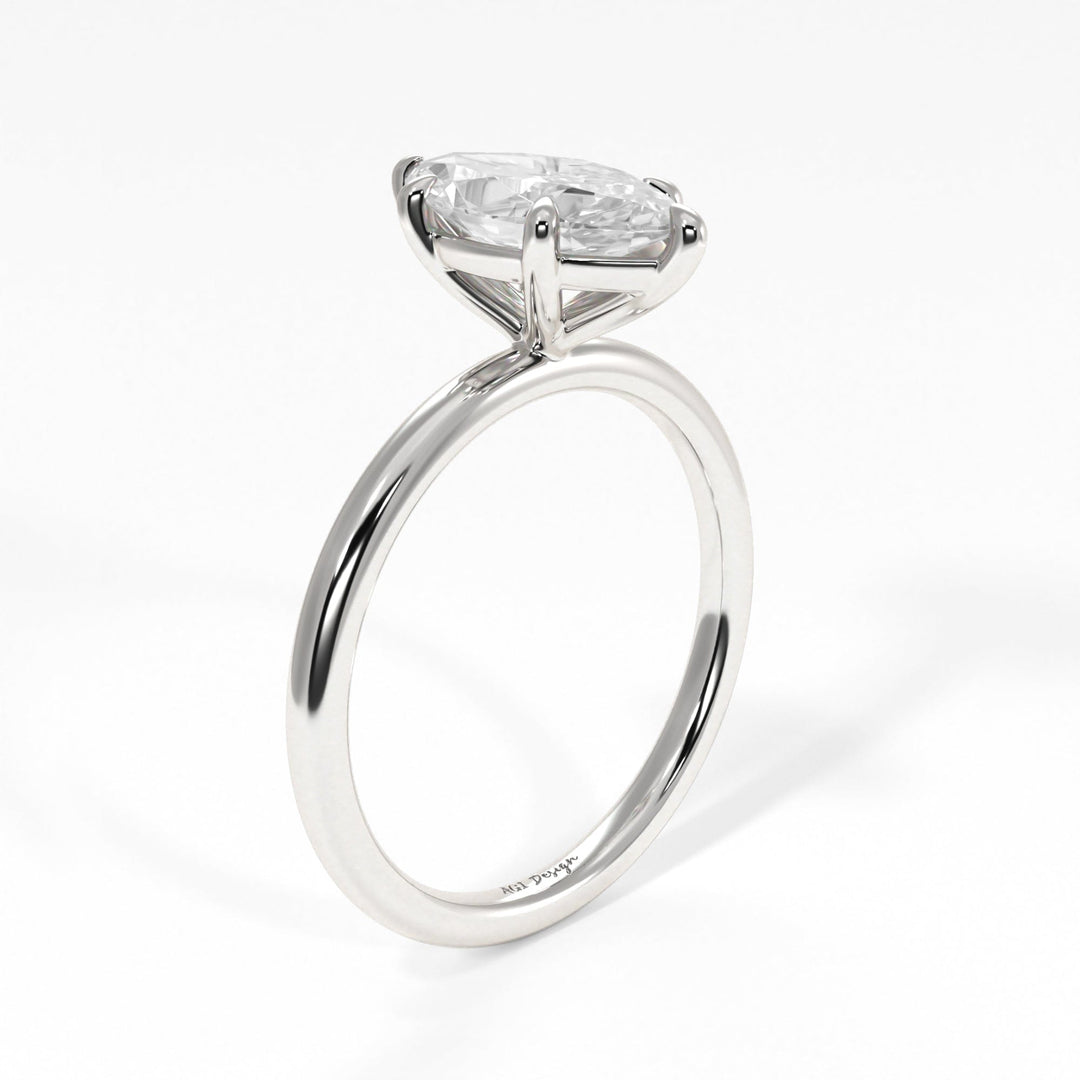 AGI Design Eden Marquise Lab Created Diamond Engagement Ring