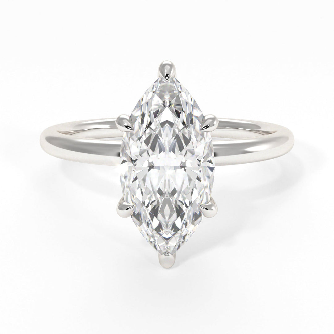AGI Design Eden Marquise Lab Created Diamond Engagement Ring