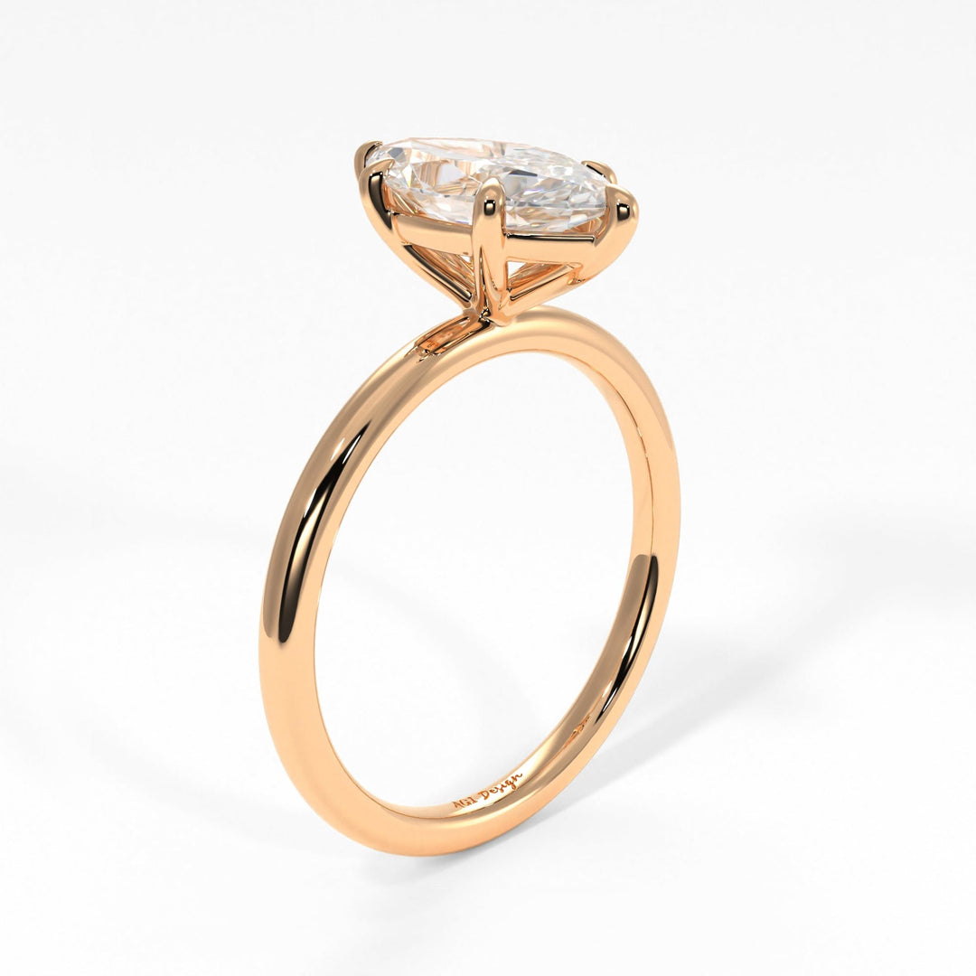AGI Design Eden Marquise Lab Created Diamond Engagement Ring