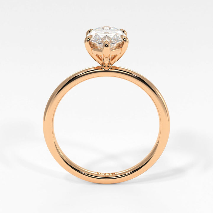 AGI Design Eden Marquise Lab Created Diamond Engagement Ring
