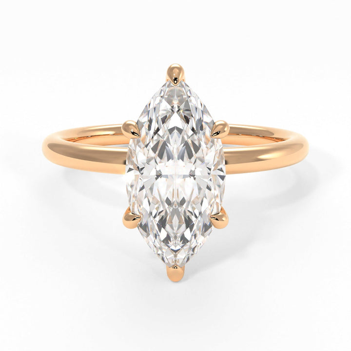 AGI Design Eden Marquise Lab Created Diamond Engagement Ring