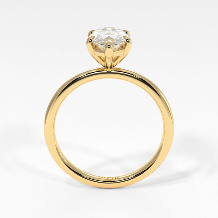 AGI Design Eden Marquise Lab Created Diamond Engagement Ring