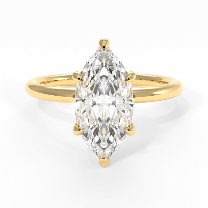 AGI Design Eden Marquise Lab Created Diamond Engagement Ring